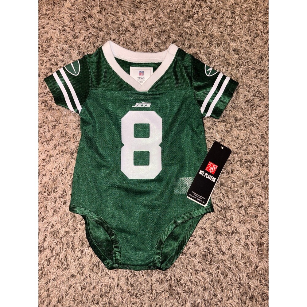 Aaron Rodgers NY Jets #8 Onesie Official NFL Jersey for Baby 3/6 Months NWT
